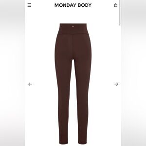 Monday Body Acadia leggings in espresso size M 🤎